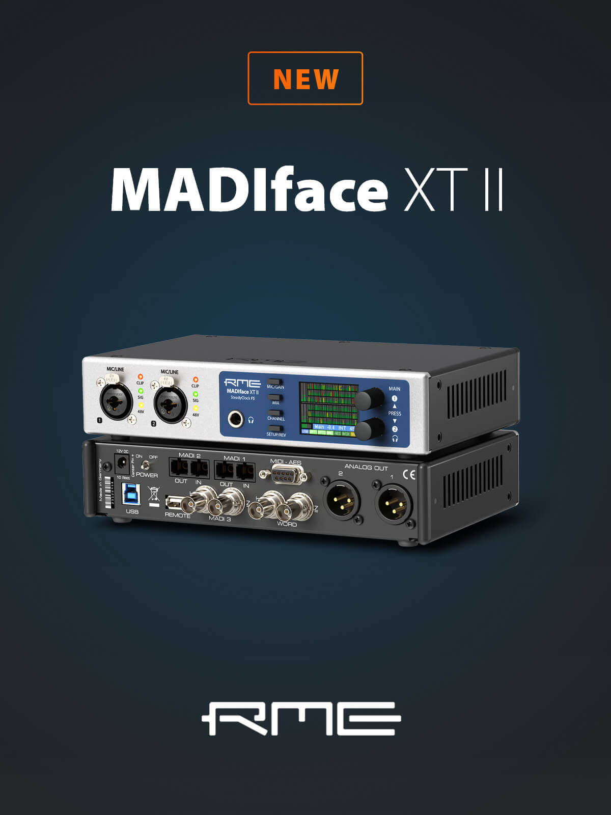 ADIface XT II - 394-channel 192 kHz USB 3.0 audio interface