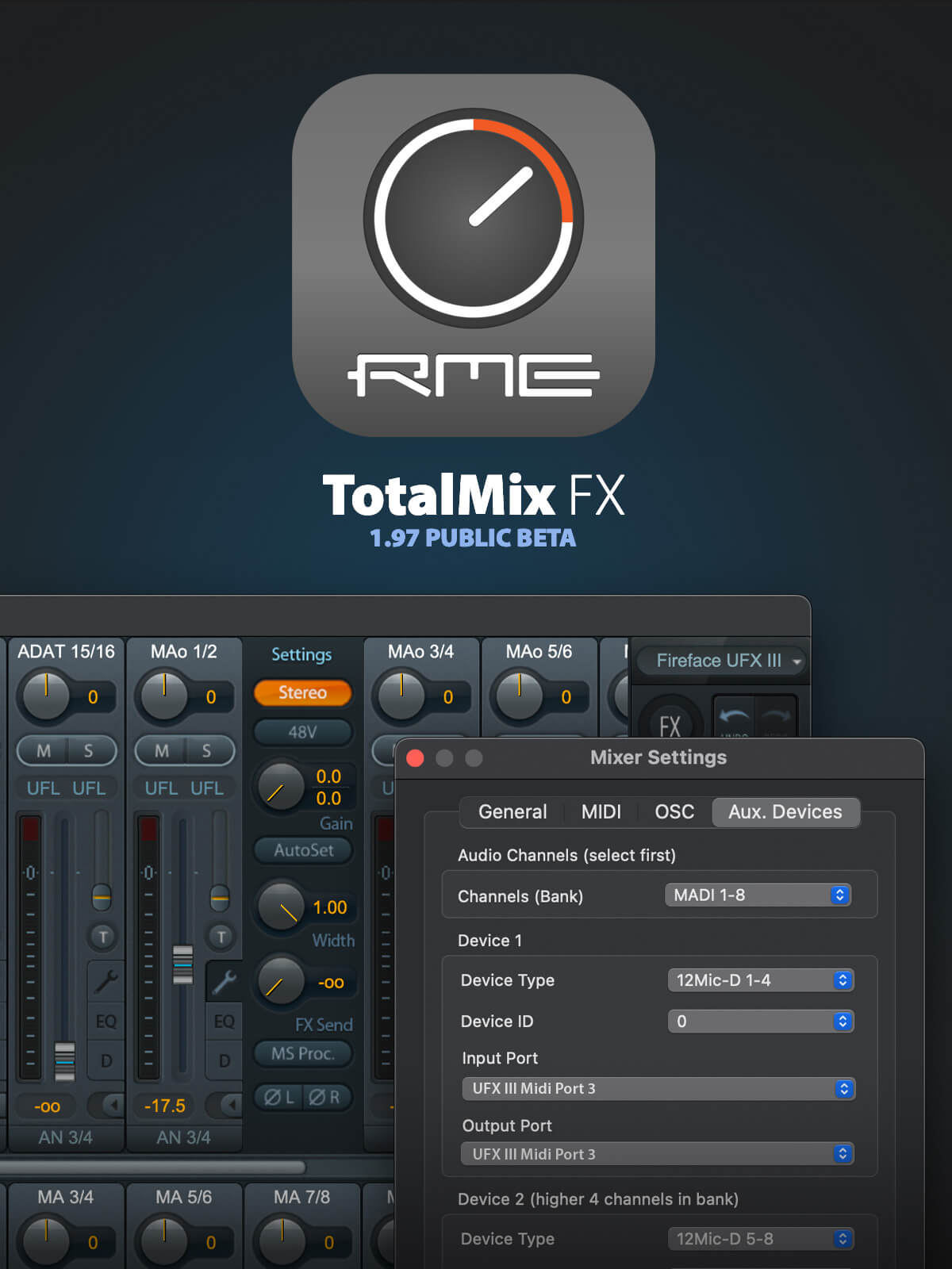 TotalMix FX 1.97 Beta