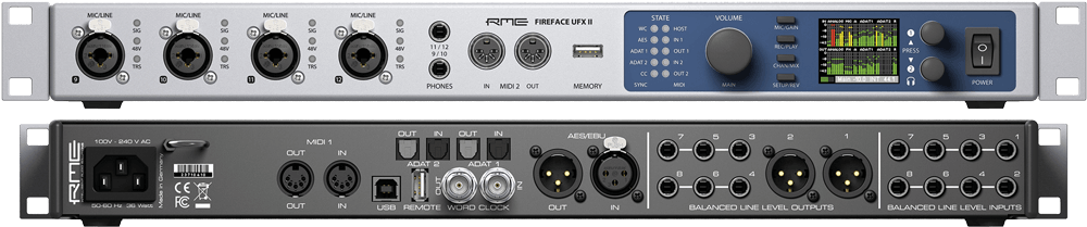 Fireface UFX II - RME Audio Interfaces | Format Converters 