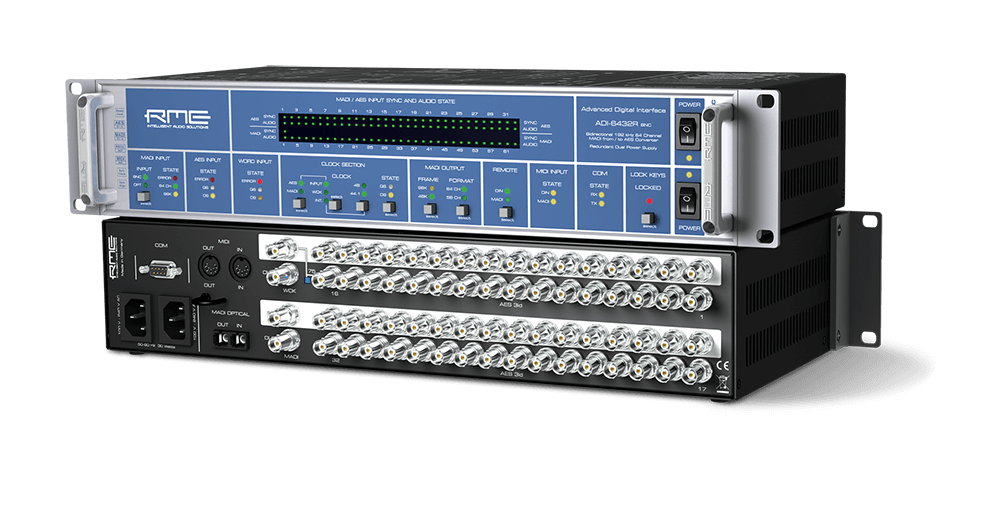 High-end Bidirectional 64-Channel MADI/AES-3id Format Converter