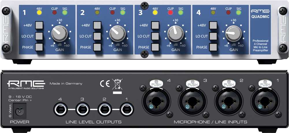 QuadMic II - RME Audio Interfaces | Format Converters | Preamps